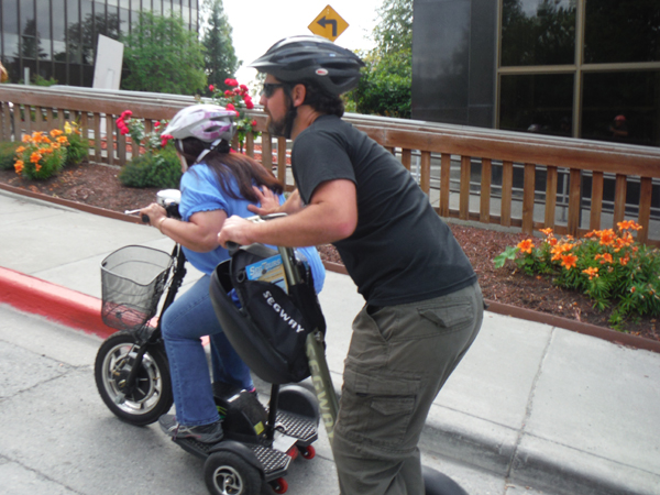 An uphill Segway battle